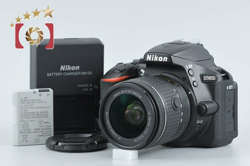 "Count 2,667" Nikon D5600 24.2 MP SLR Digital Camera 18-55 VR Lens from Japan