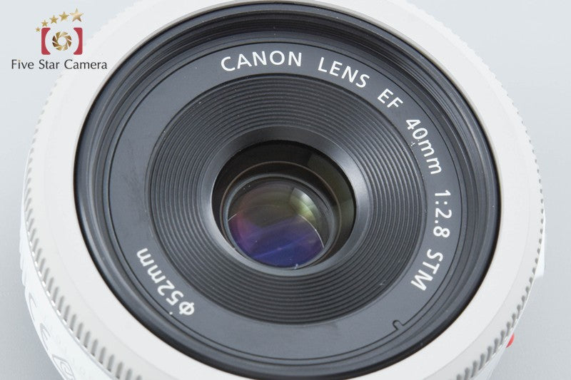 Canon EF 40mm f/2.8 STM White from Japan