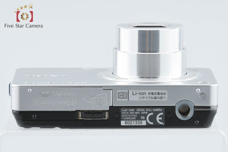 Sony Cyber-shot DSC-WX1 Silver Digital Camera[Japanese Language Only] from Japan