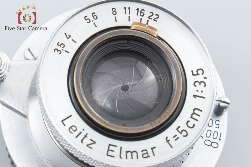 Leica Elmar 50mm f/3.5 Collapsible L39 Mount 2026.09 Overhauled!! from Japan