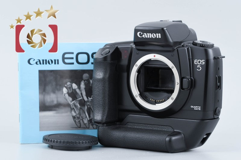 Canon EOS 5 QD 35mm SLR Film Camera Body + VG10 Vertical Grip from Japan