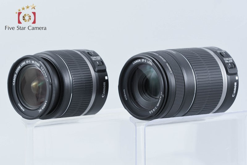 Canon EOS Kiss X4 / Rebel T2i / 550D 18.0 MP 18-55 55-250 Lenses from Japan