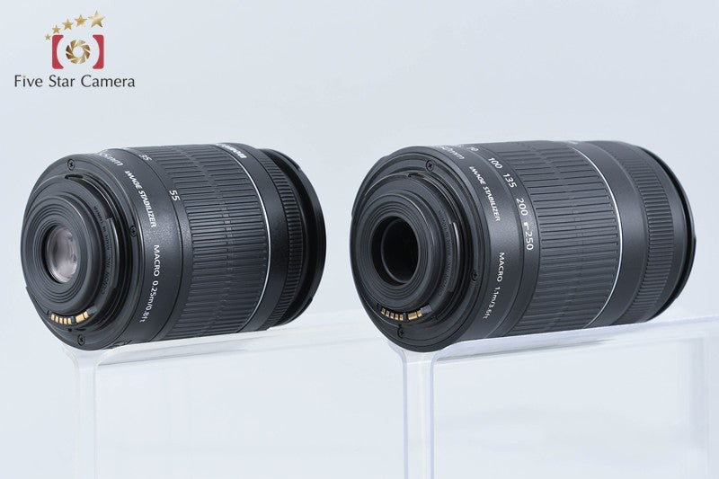 Canon EOS Kiss X7 / Rebel SL1 / 100D 18.0 MP 18-55 55-250 Lenses from Japan