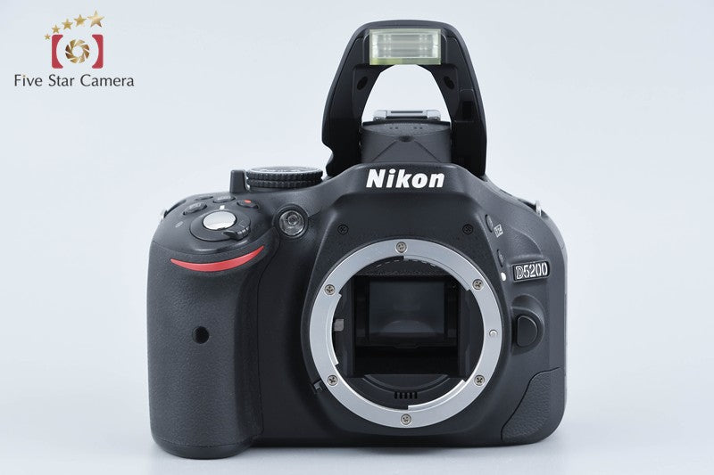 "Count 5,516" Nikon D5200 Black 24.1 MP DSLR Camera 18-55 VR Lens from Japan