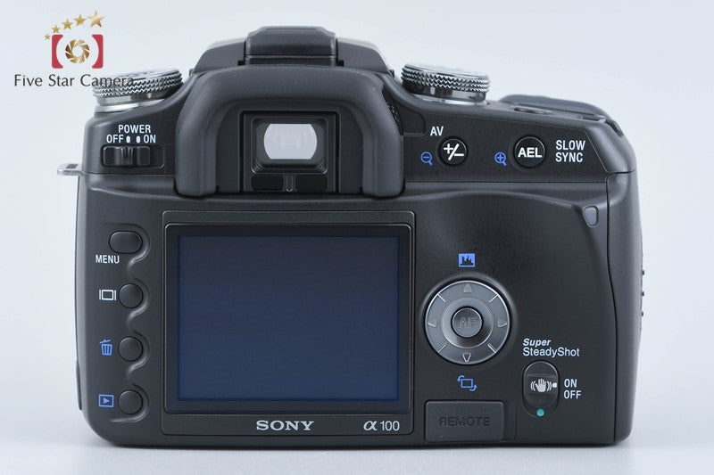 Sony α100 DSLR-A100 Black 10.2MP 18-200 Lens [Japanese Language Only] from Japan