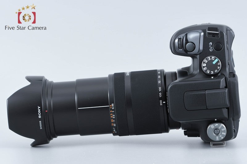 Sony α100 DSLR-A100 Black 10.2MP 18-200 Lens [Japanese Language Only] from Japan