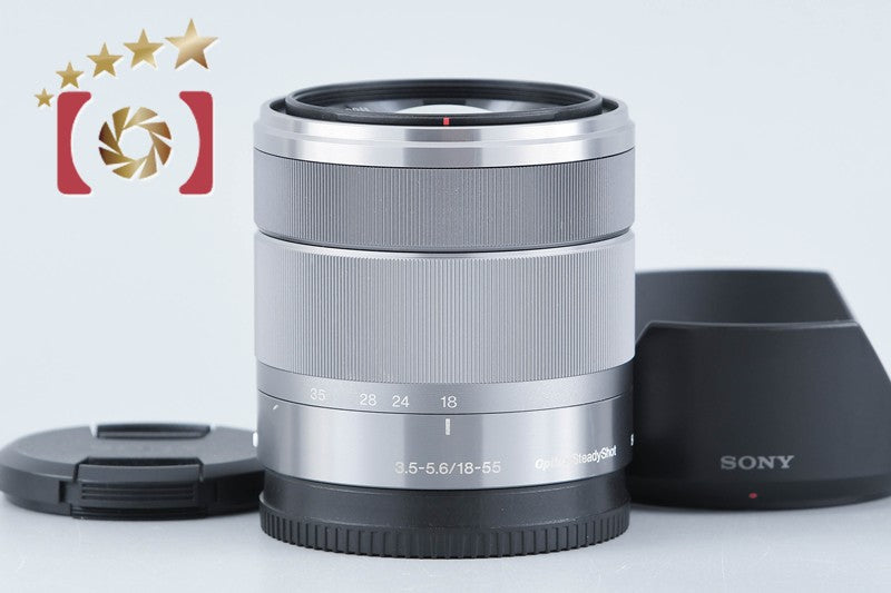 SONY E 18-55mm f/3.5-5.6 OSS SEL1855 Silver from Japan