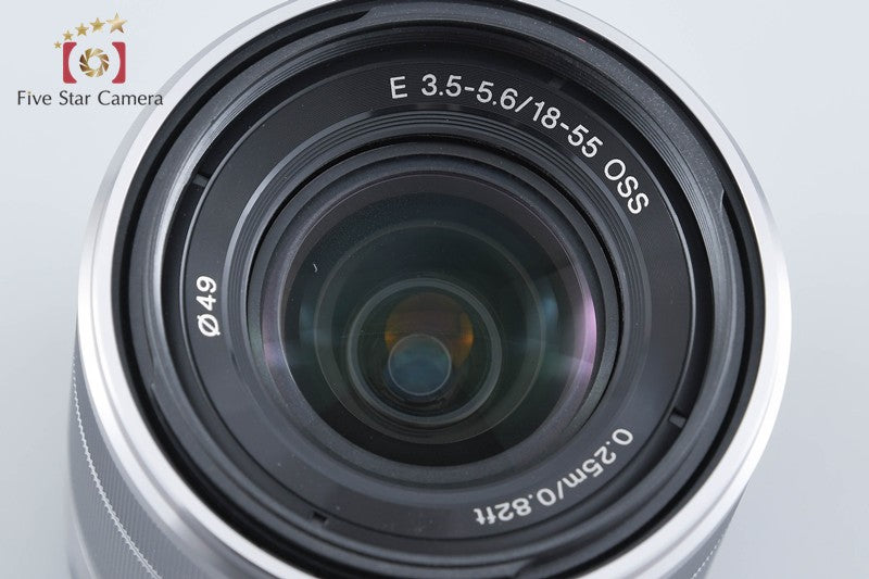 SONY E 18-55mm f/3.5-5.6 OSS SEL1855 Silver from Japan