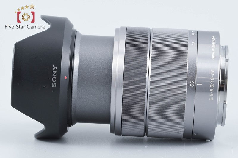 SONY E 18-55mm f/3.5-5.6 OSS SEL1855 Silver from Japan