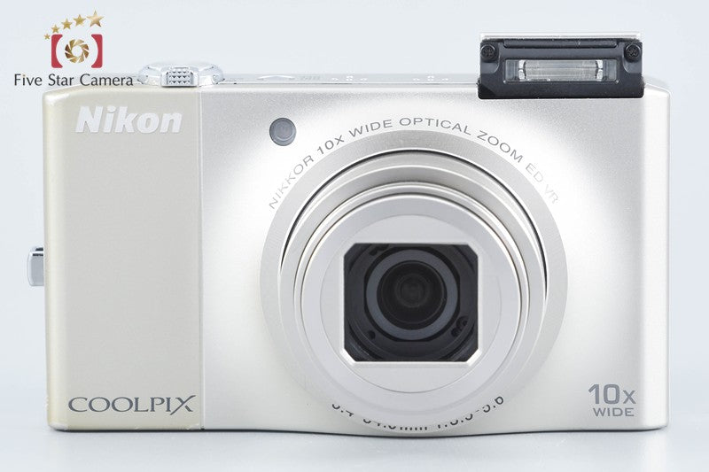 Nikon COOLPIX S8000 Champagne Silver 14.2 MP Digital Camera from Japan