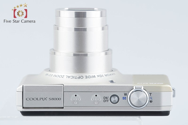 Nikon COOLPIX S8000 Champagne Silver 14.2 MP Digital Camera from Japan