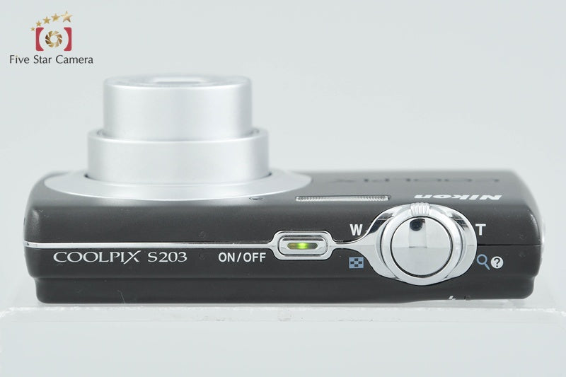 Nikon COOLPIX S203 Black 10.0 MP Digital Camera from Japan