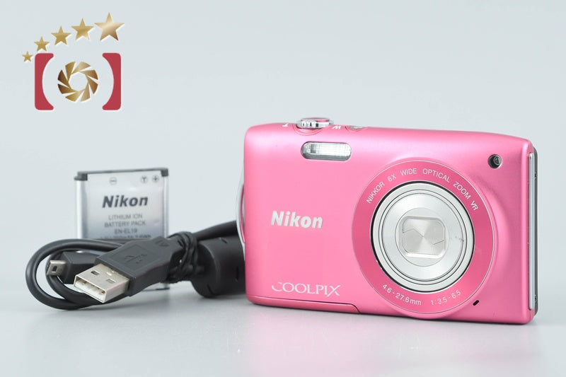 Nikon COOLPIX S3300 Strawberry Pink 16.0 MP Digital Camera from Japan