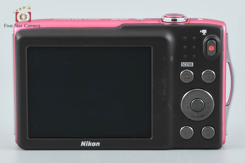 Nikon COOLPIX S3300 Strawberry Pink 16.0 MP Digital Camera from Japan