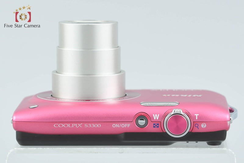 Nikon COOLPIX S3300 Strawberry Pink 16.0 MP Digital Camera from Japan