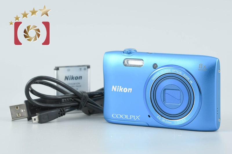 Nikon COOLPIX S3600 Cobalt Blue 20.0 MP Digital Camera from Japan