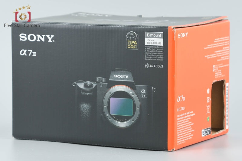 SONY α7III ILCE-7M3 24.2 MP Mirrorless Camera [Multiple Languages] from Japan