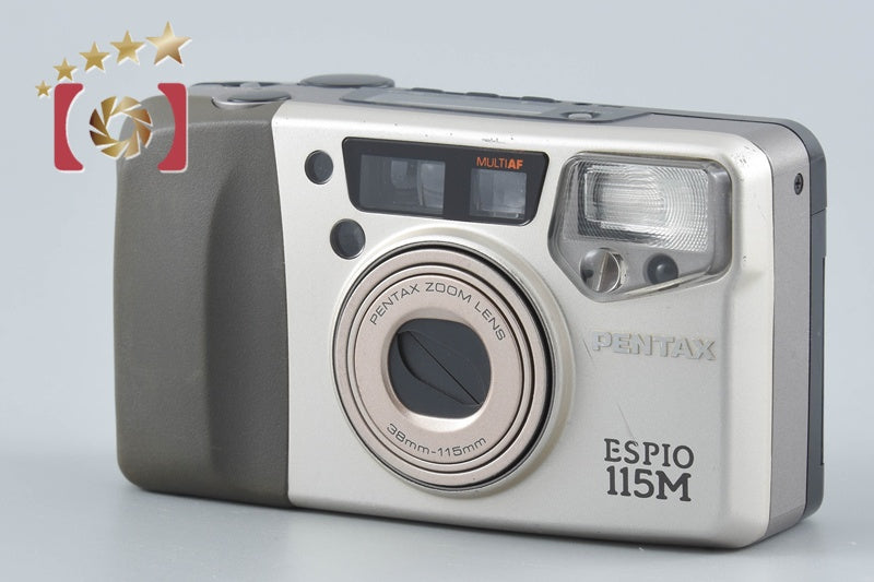 Pentax ESPIO 115M Silver 35mm Point & Shoot Film Camera from Japan
