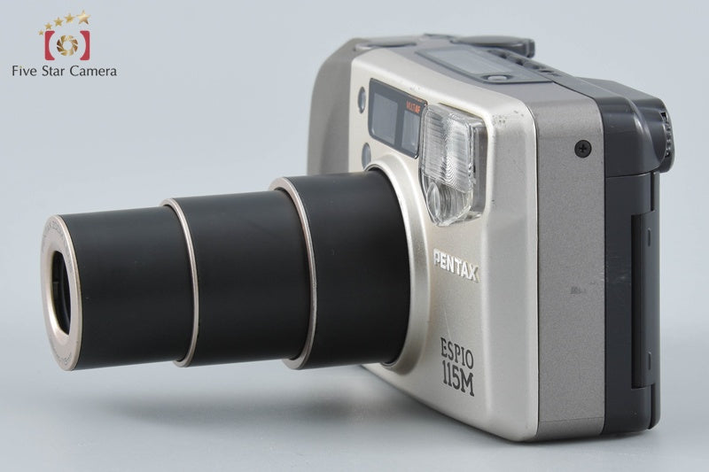 Pentax ESPIO 115M Silver 35mm Point & Shoot Film Camera from Japan