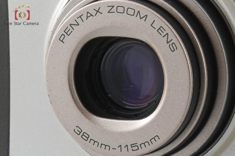 Pentax ESPIO 115M Silver 35mm Point & Shoot Film Camera from Japan