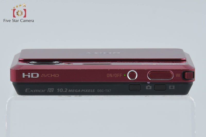 Sony Cyber-Shot DSC-TX7 Red Digital Camera [Japanese Language Only] from Japan