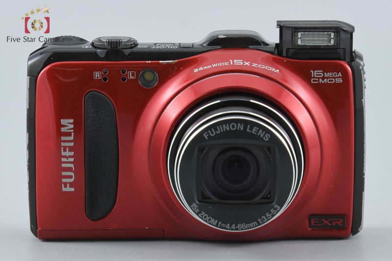 Fujifilm FinePix F550EXR Red 16.0 MP Digital Camera from Japan