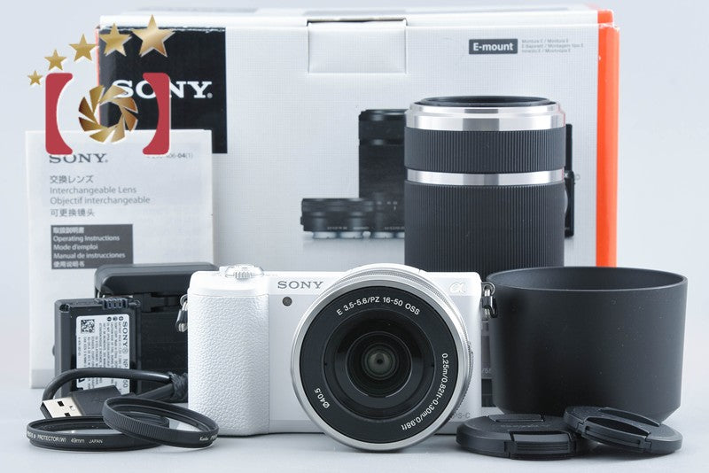Sony α5100 ILCE-5100 White 16-50 55-210 Lenses [Multiple Languages] from Japan