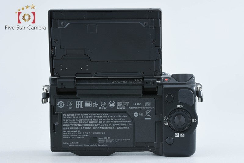 Sony α NEX-5T Black 16.1 MP 16-50 55-210 Lenses [Multiple Languages] from Japan