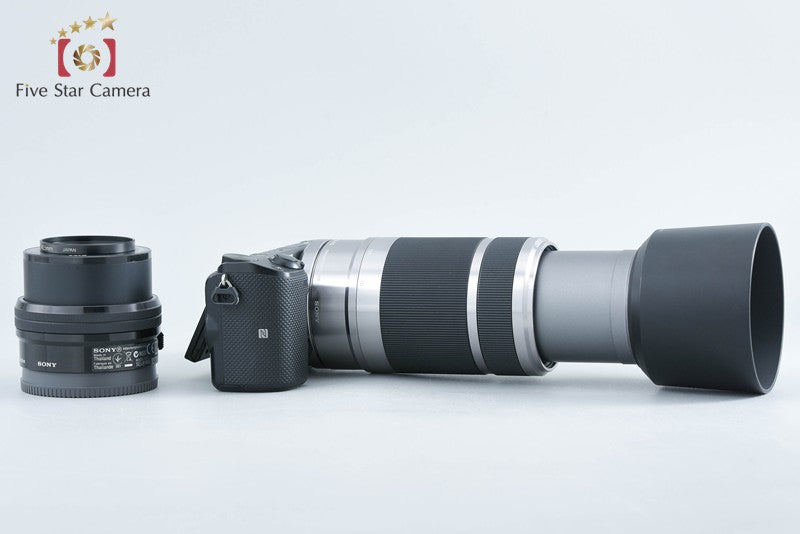Sony α NEX-5T Black 16.1 MP 16-50 55-210 Lenses [Multiple Languages] from Japan