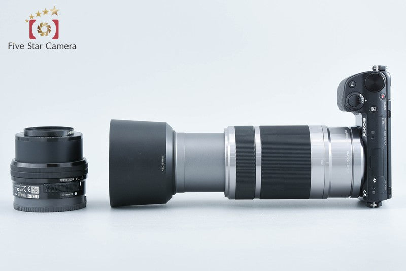 Sony α NEX-5T Black 16.1 MP 16-50 55-210 Lenses [Multiple Languages] from Japan