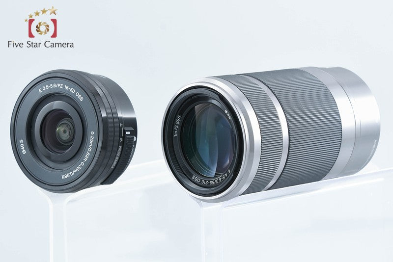 Sony α NEX-5T Black 16.1 MP 16-50 55-210 Lenses [Multiple Languages] from Japan