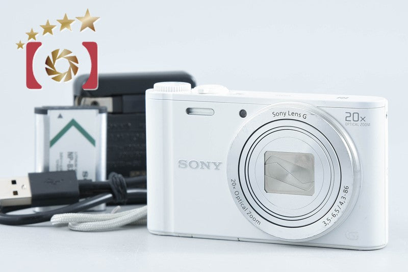 Sony Cyber-Shot DSC-WX350 White Digital Camera [Multiple Languages] from Japan