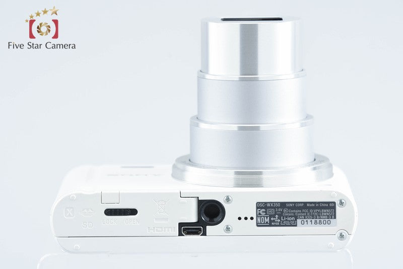 Sony Cyber-Shot DSC-WX350 White Digital Camera [Multiple Languages] from Japan
