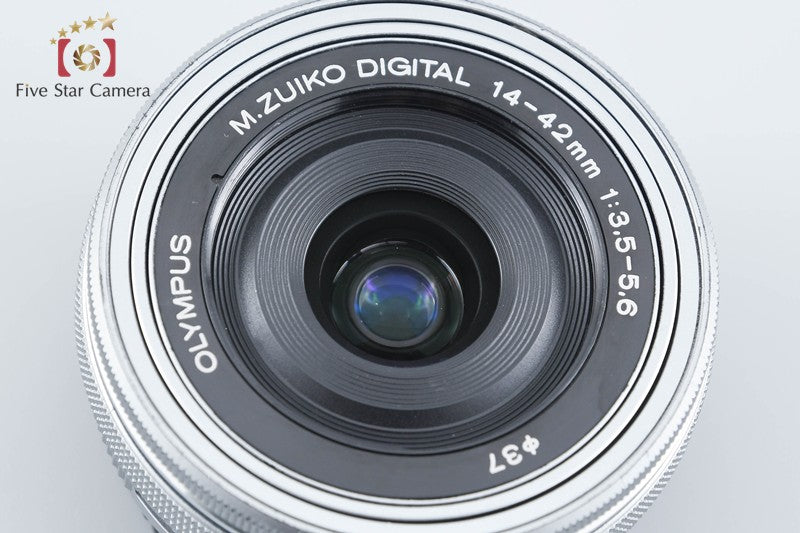 OLYMPUS M.ZUIKO DIGITAL ED 14-42mm f/3.5-5.6 EZ Silver from Japan