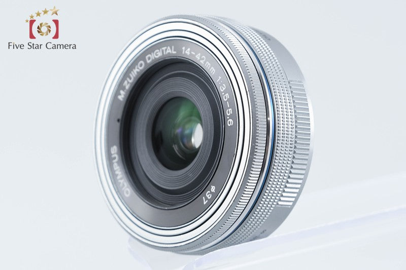 OLYMPUS M.ZUIKO DIGITAL ED 14-42mm f/3.5-5.6 EZ Silver from Japan