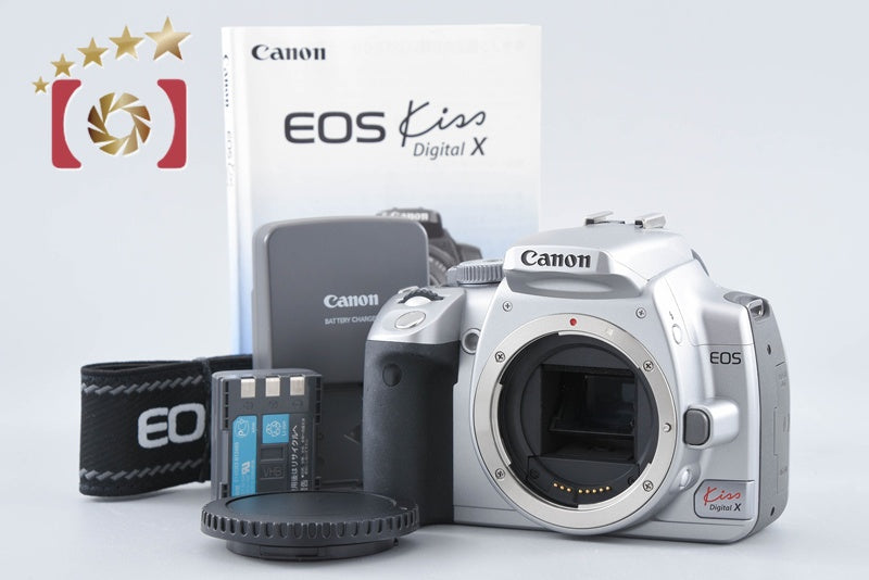 Canon EOS Kiss Digital X Silver 10.1 MP Digital SLR Camera Body from Japan