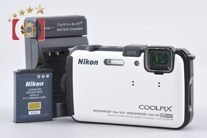Nikon COOLPIX AW100 Natural White 16.0 MP Digital Camera from Japan