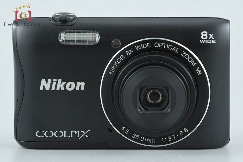 Nikon COOLPIX S3700 Black 20.1 MP Digital Camera from Japan