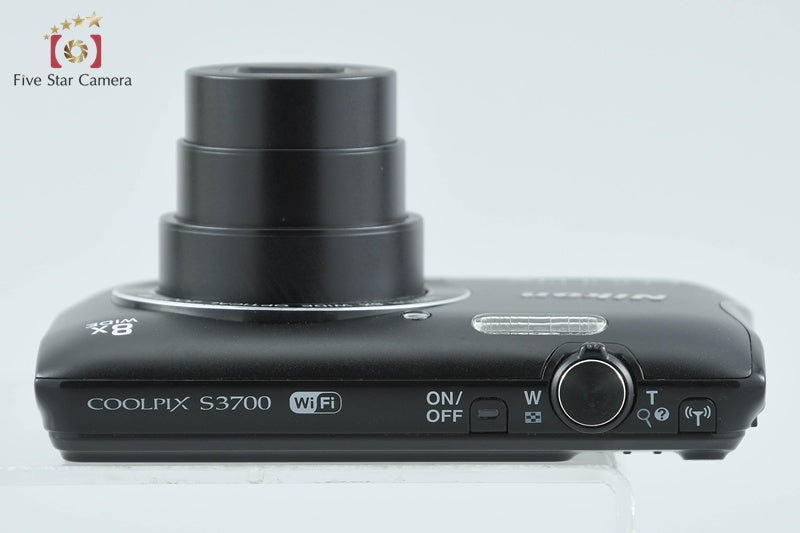 Nikon COOLPIX S3700 Black 20.1 MP Digital Camera from Japan