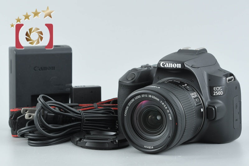 Canon EOS 250D / Rebel SL3 / Kiss X10 / 200DII 24.1 MP 18-55 Lens from Japan