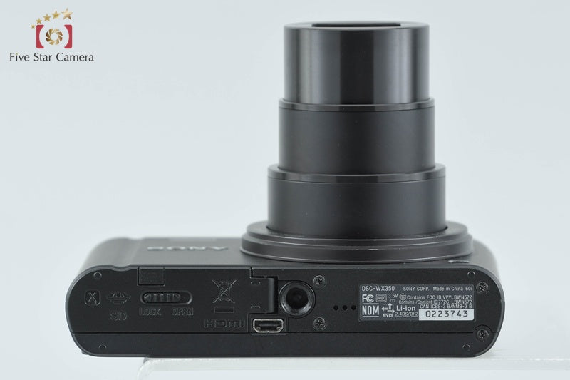 Sony Cyber-Shot DSC-WX350 Black Digital Camera [Multiple Languages] from Japan