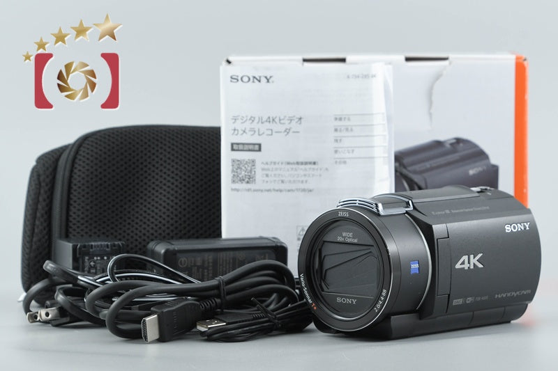 SONY HANDYCAM FDR-AX45A Black Digital Camcorder [Multiple Languages] from Japan
