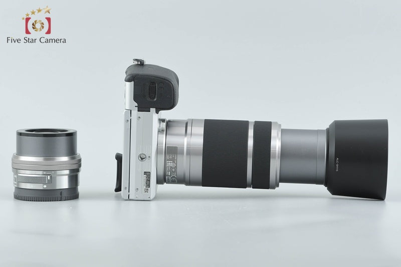 Sony α6400 ILCE-6400 Silver 16-50 55-210 Lenses [Multiple Languages] from Japan