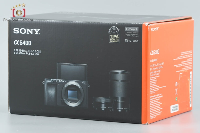 Sony α6400 ILCE-6400 Silver 16-50 55-210 Lenses [Multiple Languages] from Japan