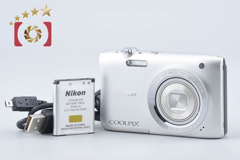 Nikon COOLPIX S2900 Silver 20.1 MP Digital Camera from Japan