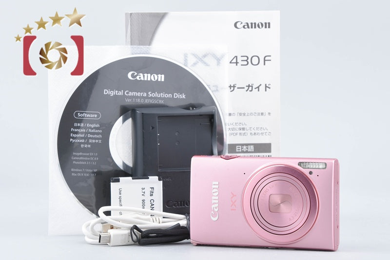 Canon IXY 430F Pink 16.1 MP Digital Camera from Japan