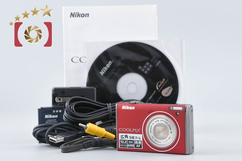 Nikon COOLPIX S640 Prime Red 12.2 MP Digital Camera from Japan