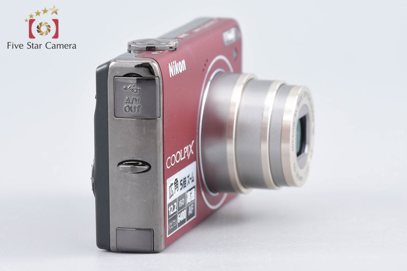 Nikon COOLPIX S640 Prime Red 12.2 MP Digital Camera from Japan