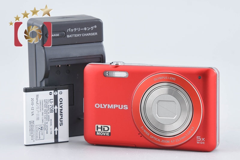 Olympus VG-120 Red 16.0 MP Digital Camera from Japan