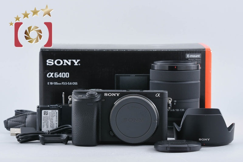 Sony α6400 ILCE-6400 Black 24.2 MP 18-135 Lens [Multiple Languages] from Japan